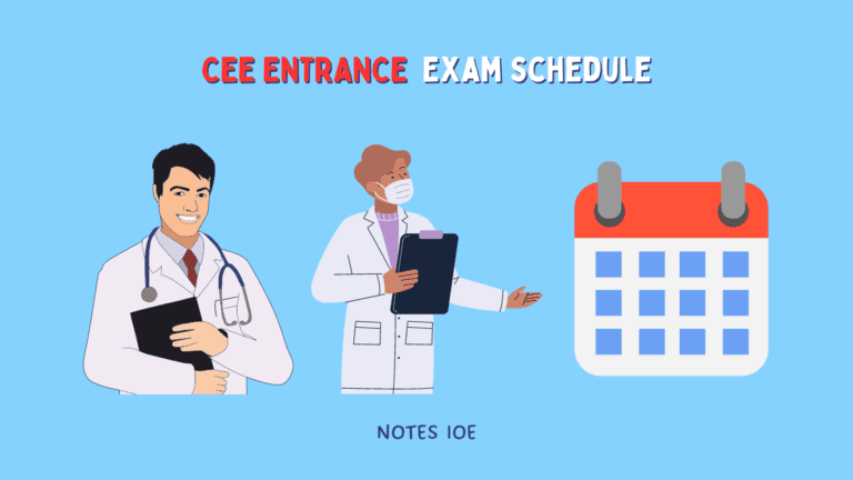 CEE Entrance Schedule