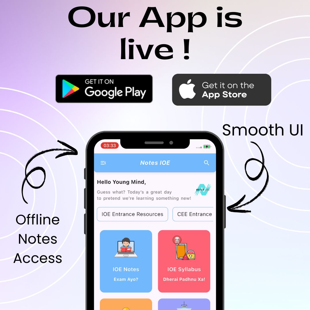 Notes IOE App Interface
